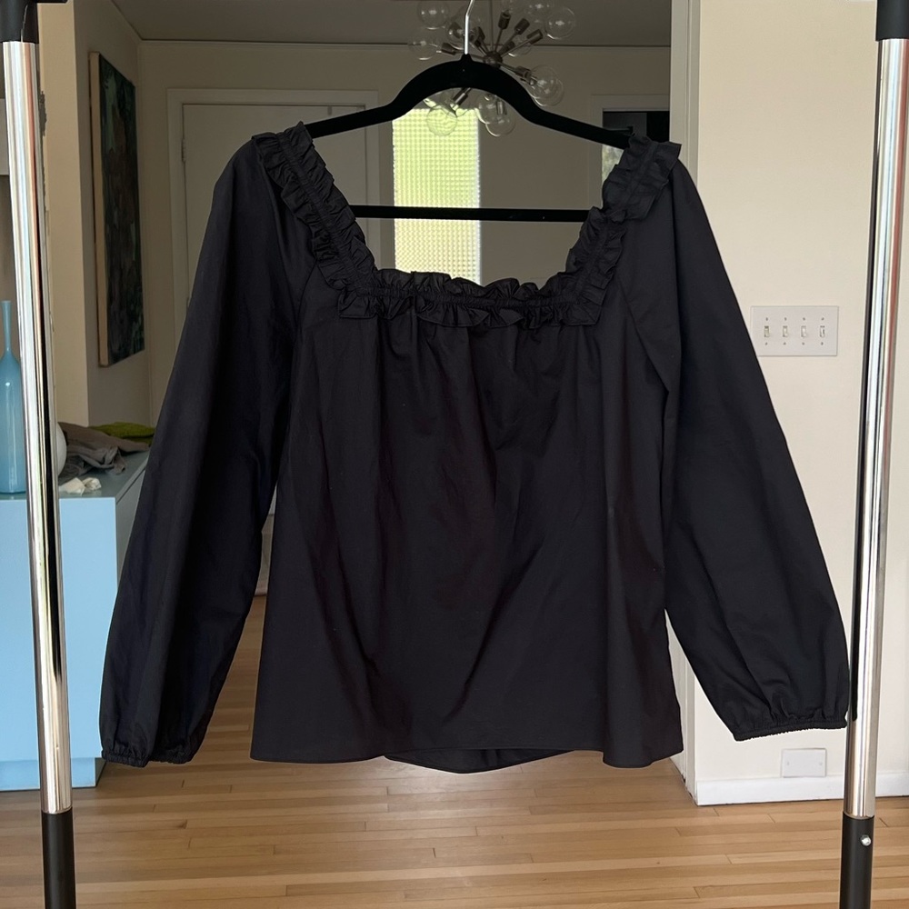 ✨NWT✨JCREW PENNY RUFFLE TOP